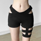A and cool sister cross hollow shorts
