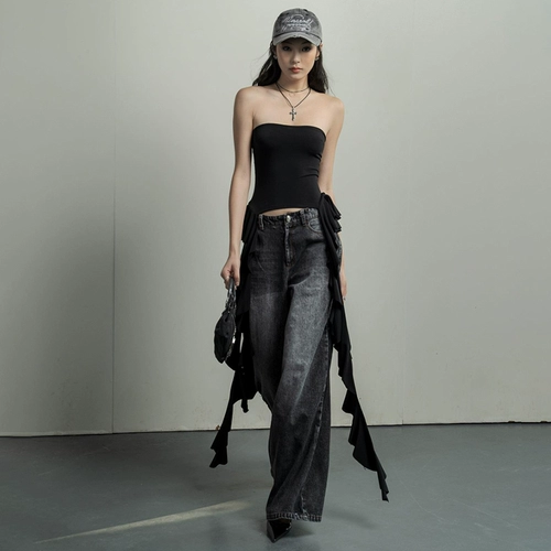 KLIOU Крутая и прохладная черная личность рюша сплайсин