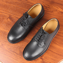 Goodyear black postman leather shoes Derby shoes retro leather low-top overwear shoes lace-up business casual mens shoes