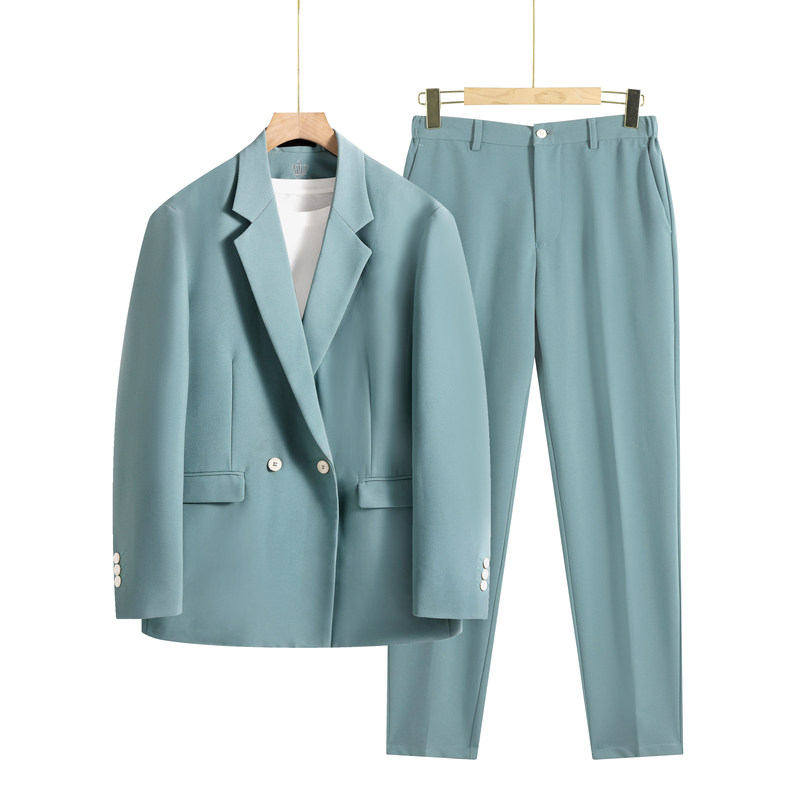 Light Cooked Wind Autumn New Handsome Casual Suit Men Suit Youth Korean Version Trendy Fashion Little West Suit Jacket