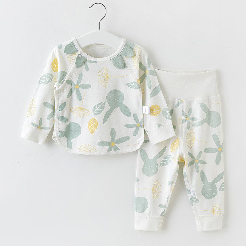 Baby Autumn Clothes Suit Pure Cotton Full Cotton Inside Wear Warm Autumn Winter Underwear Children High Waist Sanitary Pants Baby Clothes