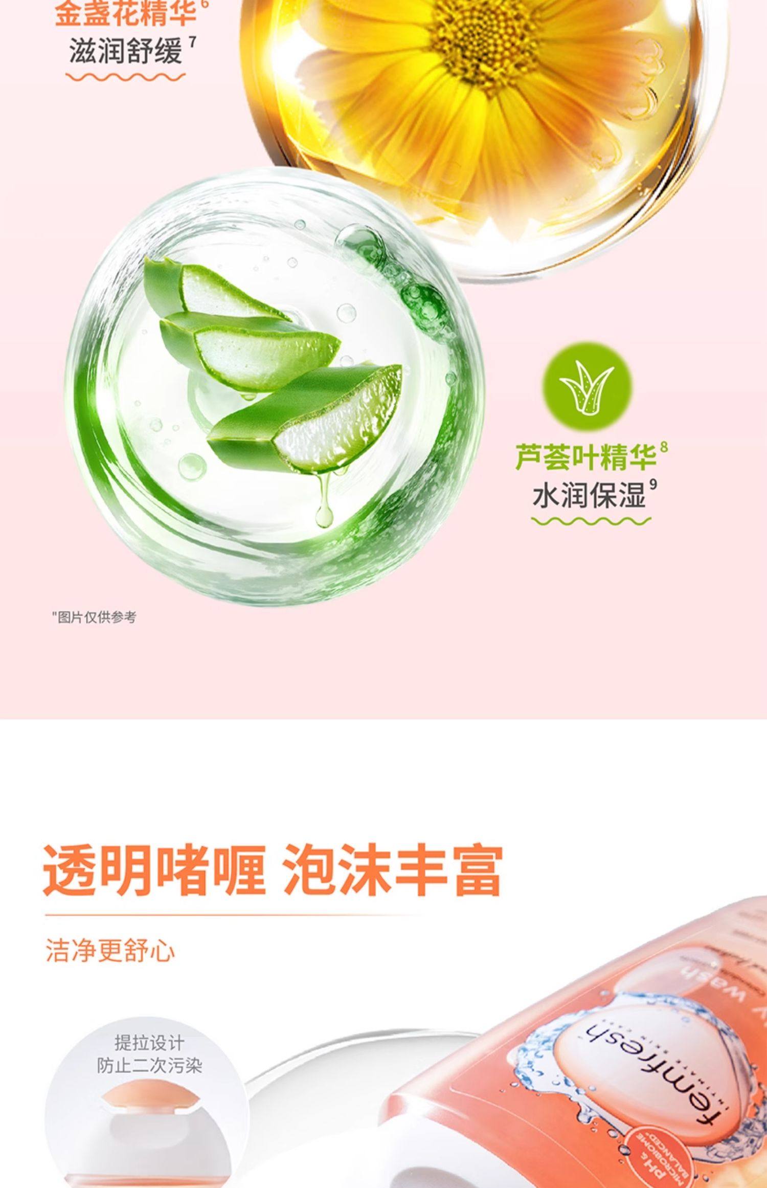 【中國直郵】 澳洲 FEMFRESH 洗護私處洗護液 私人護理液私處日常洗護私人護理 250ml/瓶