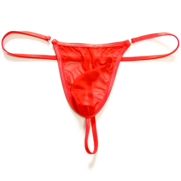 Quần nam Thong Sexy T Quần nam lưới trong suốt Thắt lưng túi thấp phối cảnh Fine Slim Thin Hips T-327 quần lót nam dành cho tuổi 12