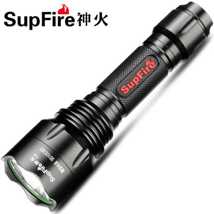 SupFire Shenhuo T10-T6 strong light flashlight long-range 500 meters self-defense waterproof flashlight outdoor riding night