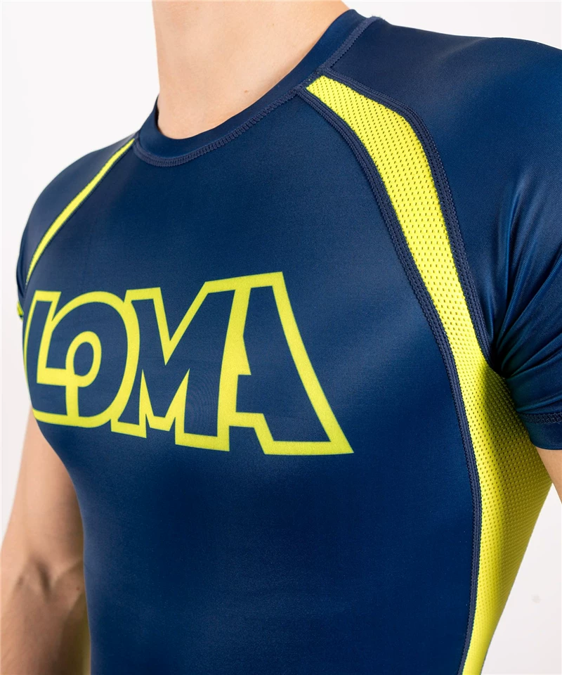 Плотные компрессионные штаны co-branded LOMA EDITION Venom Romaqinke, ко-брендированная ко -брендированная dry T-shirt