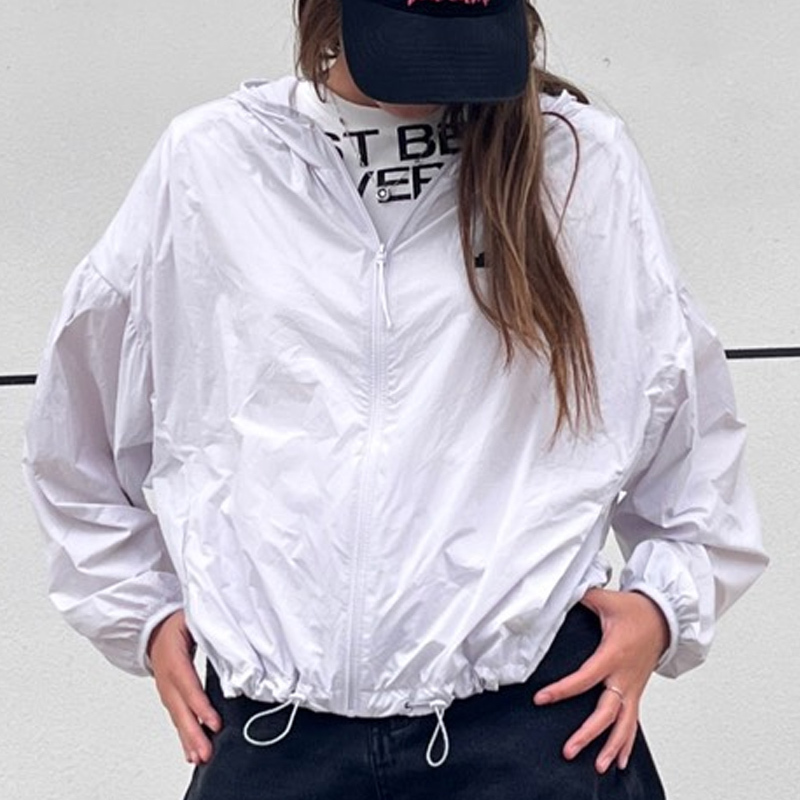 Adidas Windbreaker Women's Spring and Summer Sun Protection Skin Jacket Running Training Casual Sports Jacket Im8835