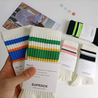 Nick Nops Pure Color Stripe Дизайн хлопковой белый средний и длинная длинная внешняя ношение бренда прилив мужчины и женщины пары сеть красного ветра