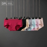 Кружевное хлопковое нижнее белье, хлопковые комфортные дышащие цветные сексуальные штаны, средняя посадка