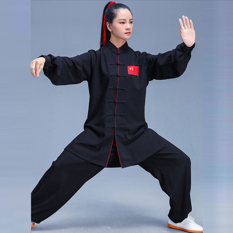 Spring and summer tai chi clothing for men and women high-end cotton and linen martial arts training clothing Chinese style middle-aged and elderly tai chi clothing cotton brocade linen