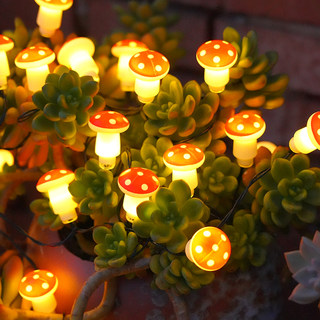 Outdoor Solar Led Mushroom String Lights Night Lights for Homestays, Courtyard Gardens, Lawn Ground Lights, Atmosphere Decoration