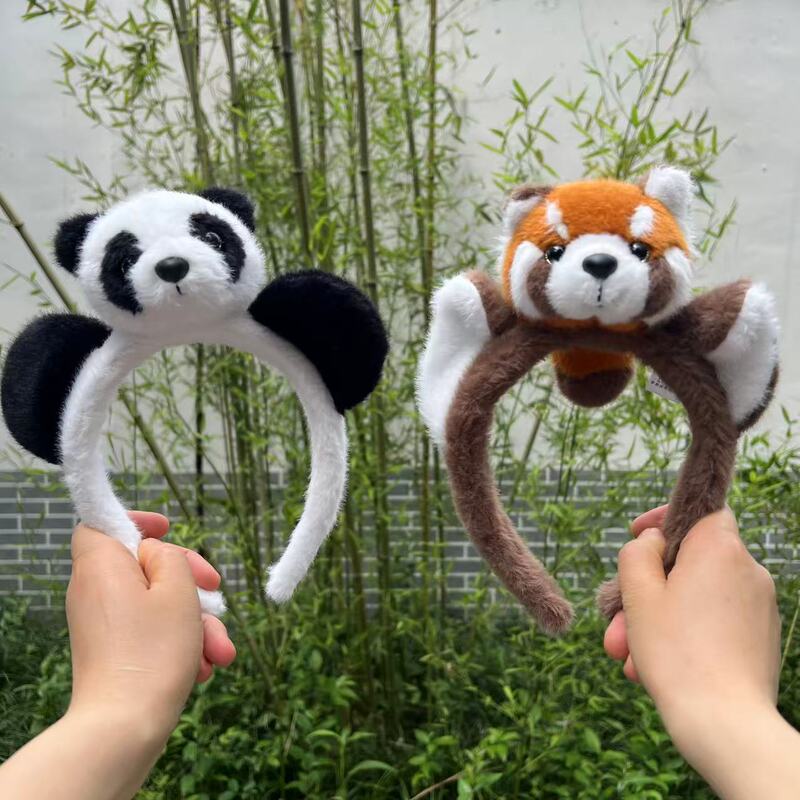 Chengdu Panda Base Panda Headband Plush Toy Panda Headband Panda Souvenir