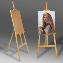 Art easel tripod solid wood set sketch oil painting four open eight drawing board bracket type art student special set of sketching portable shelf children wooden gouache watercolor Solid Portable