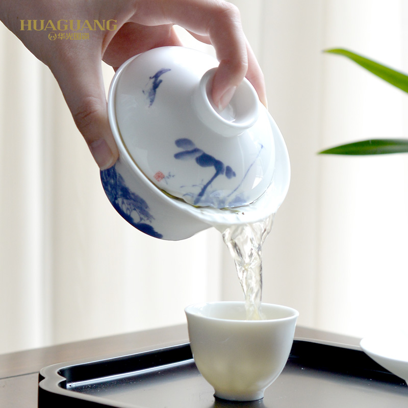 Uh guano ceramic tureen elegant three cups to a single large tea tureen tea cups domestic tea bowl of very hot
