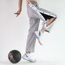 Kobe CBA breasted pants autumn running sports trousers casual nba training basketball trousers seconds off button warm-up pants