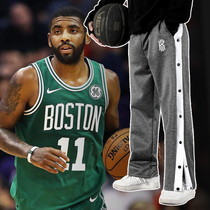 Owen sports breasted pants men full open buckle casual loose toe foot autumn pants CBA training basketball long pants