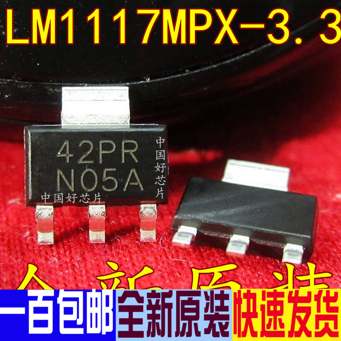 LM1117MPX-3 3 LM1117-3 3 SOT-223 Voltage Regulator Screen Printing N05A New Original
