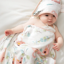 可优比新生儿包被婴儿初生纱布抱被