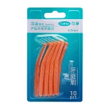 Очистите зубной зубной зазор, зубной зазор, ортодонтические скобки, ортодонтические брекеты, зубной зазор, зуб щеткой, зубной калибр, супер тонкий L -образный