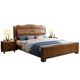 Chinese solid wood bed 1.8m master bedroom double bed simple modern economical 1.5m single storage high box wedding bed