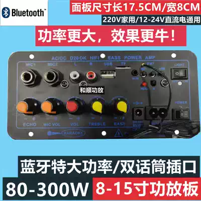 Extra-high-power Bluetooth power amplifier board 12V24V220V universal voltage audio motherboard built-in Bluetooth function is not hot