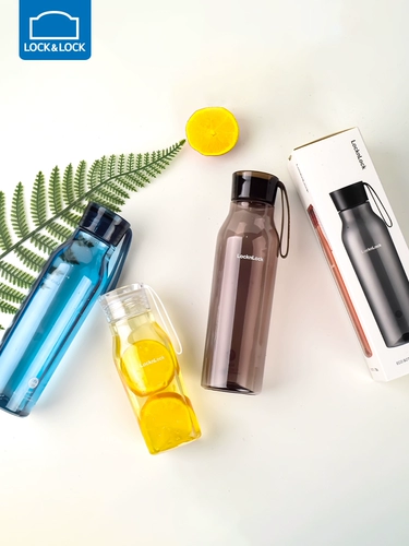 Лексиэле Следуйте за пластиковой спортивной водяной чашкой Tritan Portable Transparent Water Cup Cup Cup Food -Крумите высокая температурная устойчивость