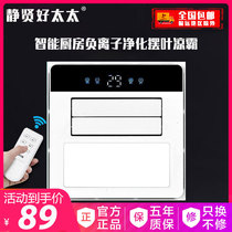 Liangba integrated ceiling lighting two-in-one kitchen fan embedded integrated ceiling ventilation fan coldba