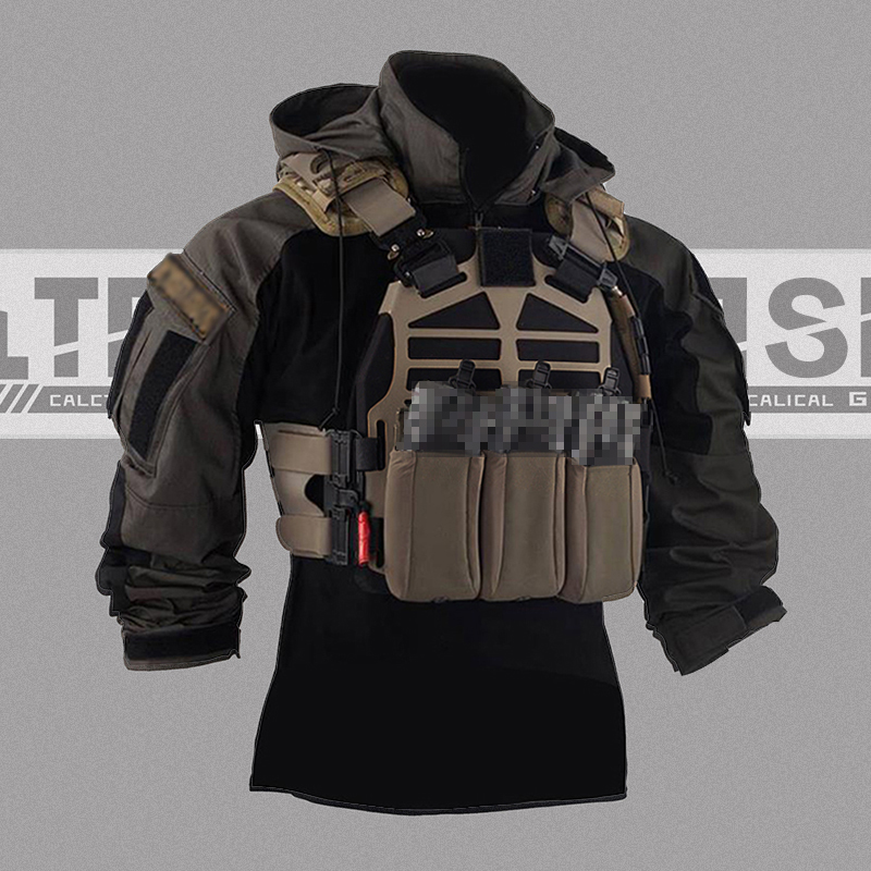 TR]BAC black gray n Tibetan dark blue square assault suit top Gen3 tactical frog suit combat suit G3 industrial combat training suit