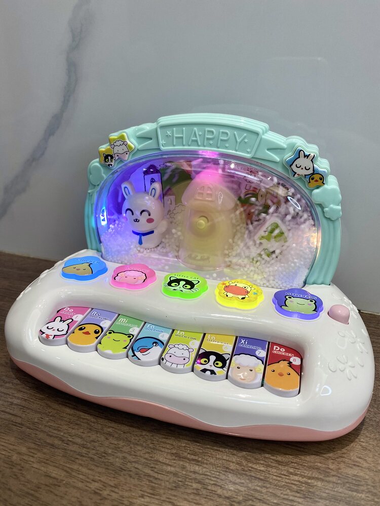 Newborn babies 3-6-12 months boys and girls baby 0-1 and a half years old 2 puzzle 5 early education enlightenment toy piano