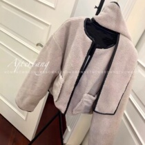 eenk 2021 autumn winter new product short piece of scarf small cotton clothing plush jacket