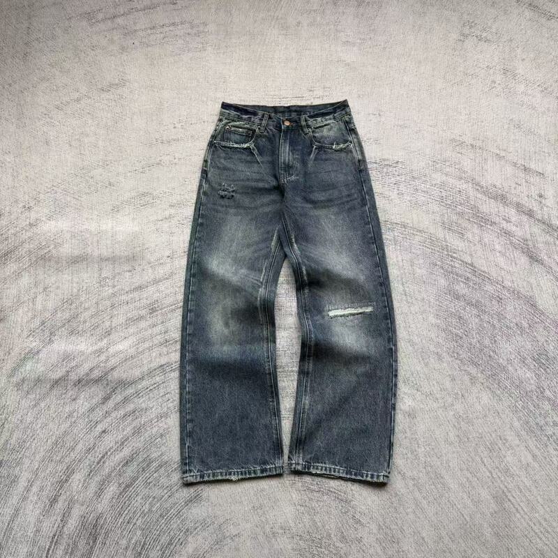 Fyredwrld American Retro Ripped Jeans `Washed Blue V2`