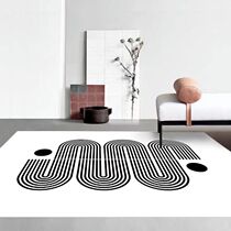 Nordic ins wind living room carpet Japanese wabi-sabi wind sofa coffee table carpet modern minimalist light luxury imitation cashmere carpet