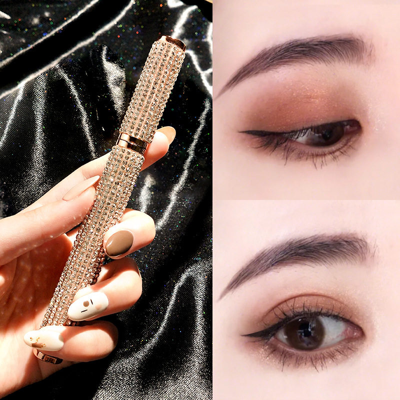 Li Jiaqi Recommended ~ Net Red Starry Sky Diamond Eyelink ~ Persistent waterproof without fainting and not falling out of color beginner woman