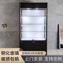 Customized glass display cabinet transparent gift sample display cabinet hand-made model product prizes cosmetics shelf