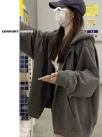 Демисезонная утепленная куртка, толстовка с капюшоном, осенний кардиган