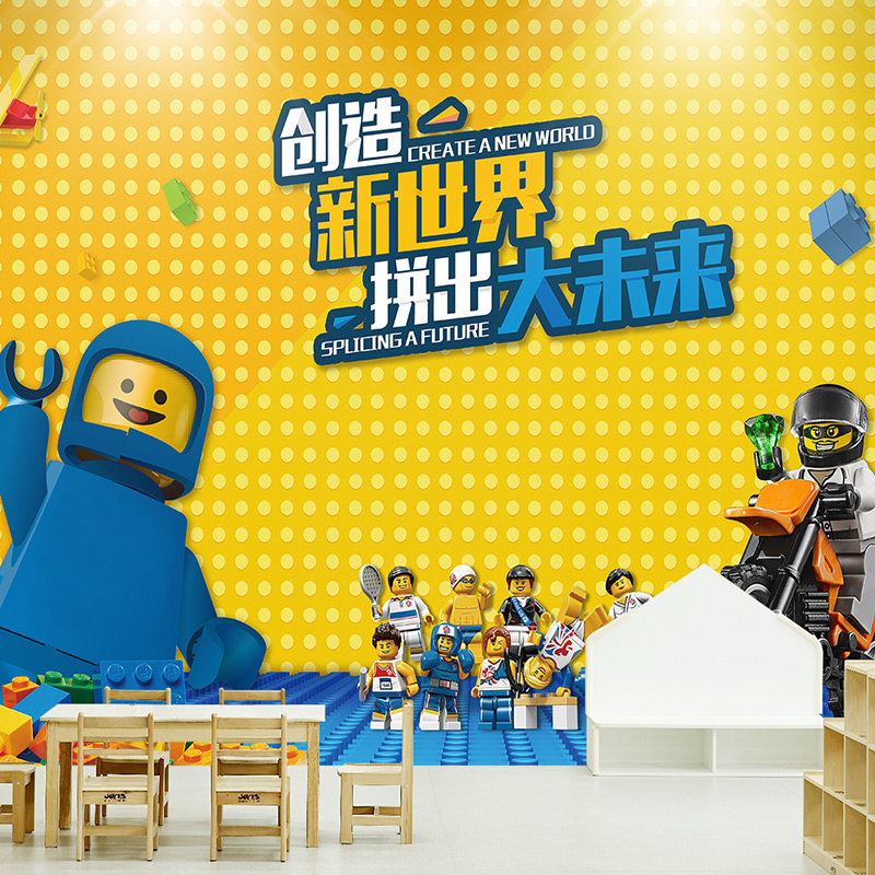 Stereo Cartoon Buckle Store Fackboard Wall Children's Room Kindergarten Puzzle Integrated Wall Playground Premature Teaching