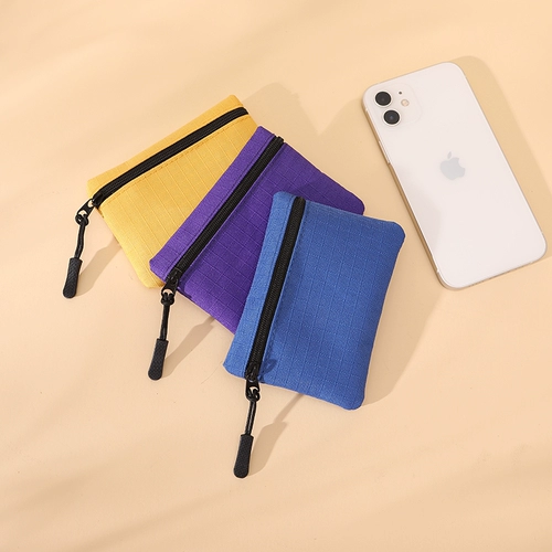 Маленький кошелек, картхолдер, небольшая сумка подходит для мужчин и женщин, ткань, монеты, сумка-органайзер, тканевый мешок, простой и элегантный дизайн