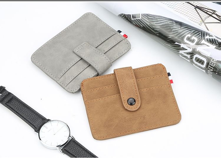 Túi đeo chéo nam siêu mỏng nam đơn giản và nhỏ gọn khóa retro giữ thẻ cá tính mini ví thẻ ngân hàng - Chủ thẻ ví nữ đẹp
