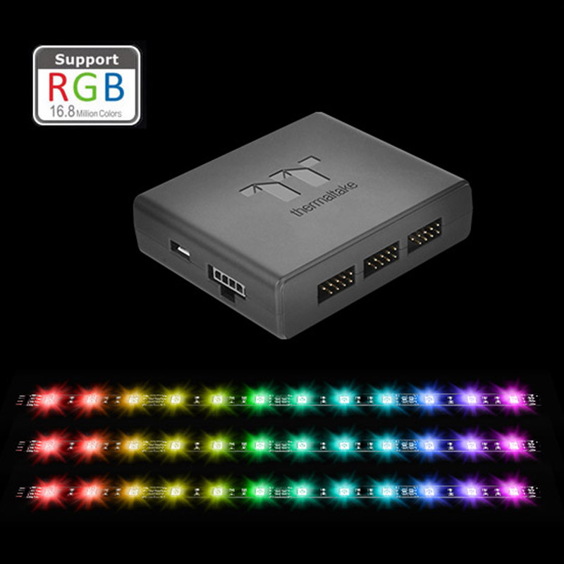 Tt RGB plus Lights Lumi Plus Magnetic Suction LED Tape 3 Software Main Board Synchronization 30cm*3