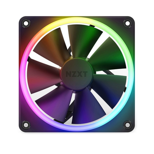 NZXT Enjie F120 F140 P Q RGB Черно -белый статический объемный объем Ветровой ветру Управление температурой. Вода холодный багальный вентилятор
