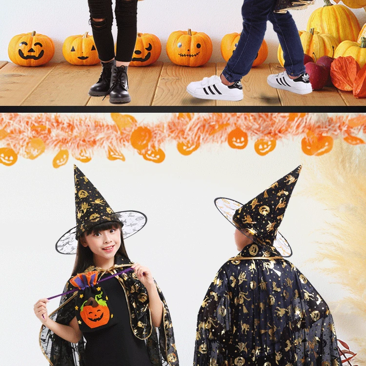 Halloween trẻ em trang phục bé gái trang phục hóa trang hiệu suất quần áo bé trai áo choàng áo mẫu giáo ăn mặc