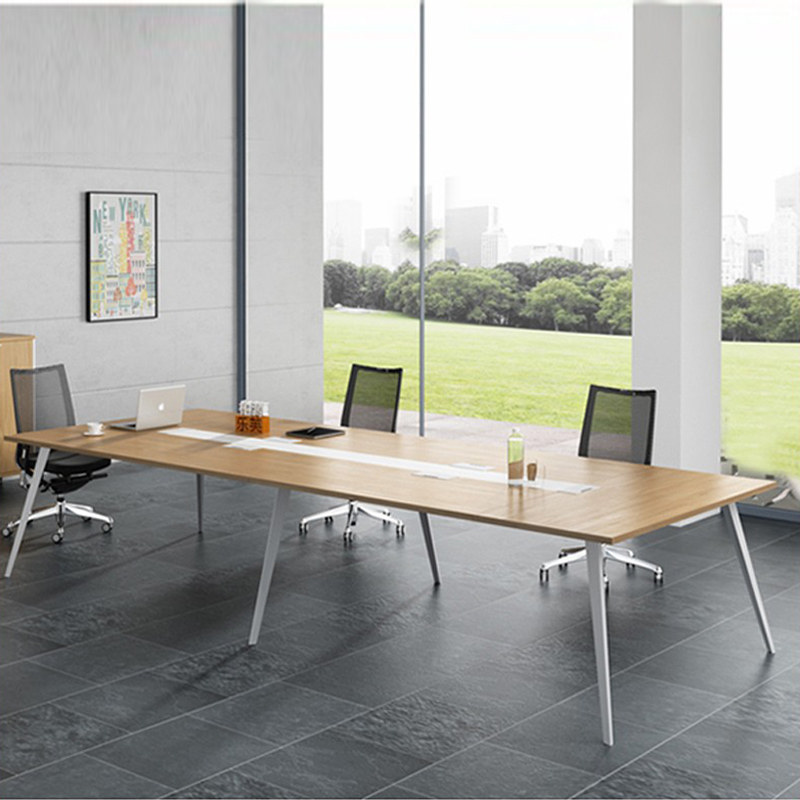 Office furniture large and small office conference table long table simple modern conference room training table and chair combination rectangular