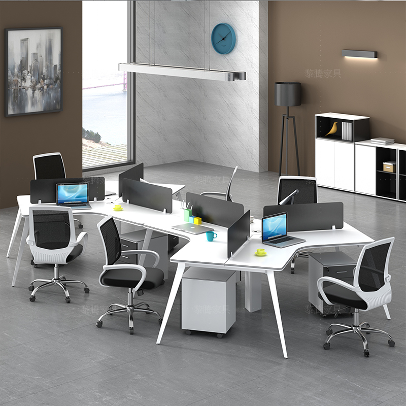 Simple and fashionable screen staff desk office furniture staff desk computer desk 368 office desks and chairs