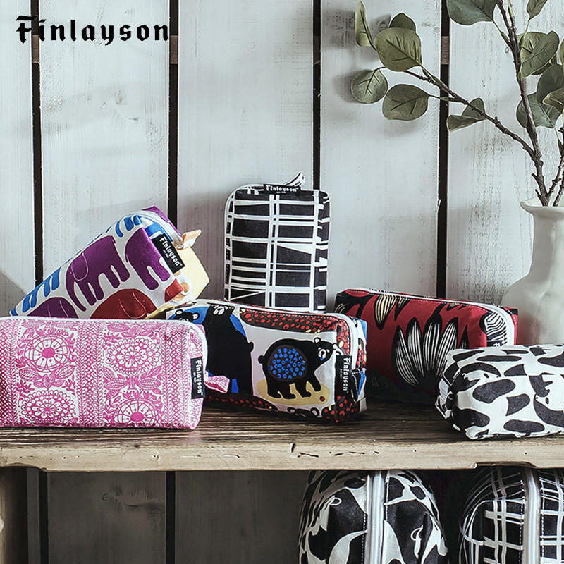 Finland Finlayson cosmetic storage bag pencil bag large-capacity waterproof and convenient Nordic style fashion high-end ins women