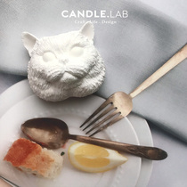 CANDLE LAB ) Small and short hair cat DIY aromatherapy plaster aroma fragrance handmade silicone mold 25