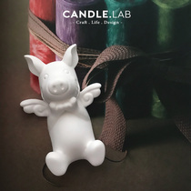 CANDLE LAB ) Angel Flying Pig DIY aromatherapy plaster candle expanded fragrance of hand silicone mold 11
