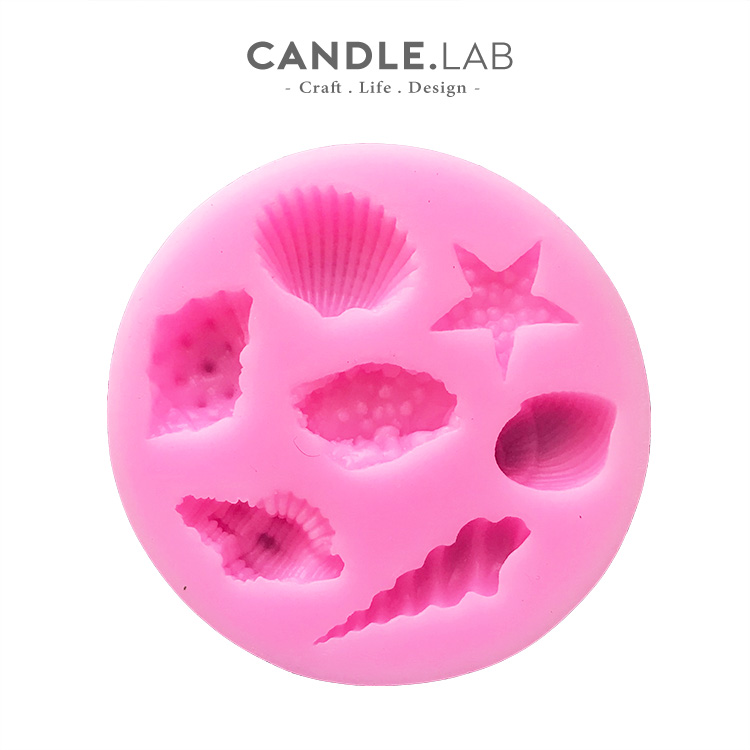 CANDLE LAB) Sea Star Shells DIY Fragrant Lavender Plaster Candle Flaring Stone Manual on-board silicone gel molds 05-Taobao