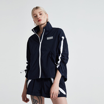 TIFFAFit TIFFA Fit summer navy blue and white contrast loose profile womens jacket jacket blouse