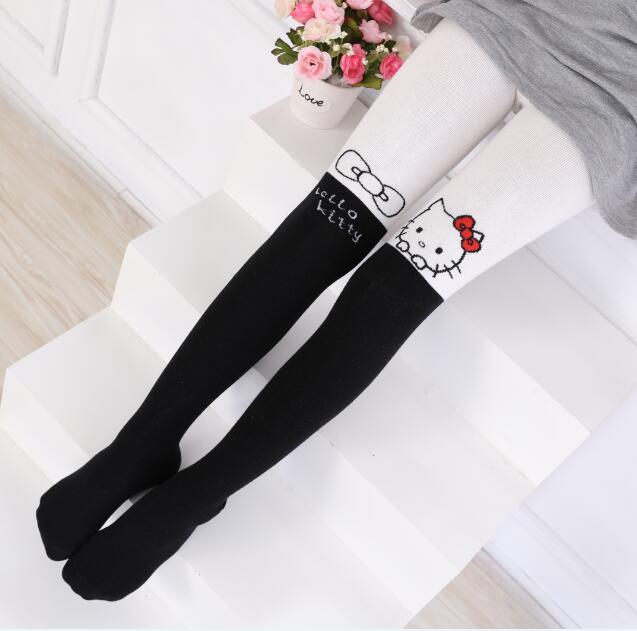 Childrens pantyhose cô gái xà cạp mùa xuân và mùa thu bé dính liền vớ Hàn Quốc phiên bản bông dày dệt kim công chúa Mickey.