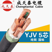 Chengtiantai cable pure copper national standard 5-core cable YJV 3 2 10 16 25 35 50 70 95-240