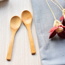  Huaqiu bamboo spoon simple retro small spoon single shot does not send with the goods